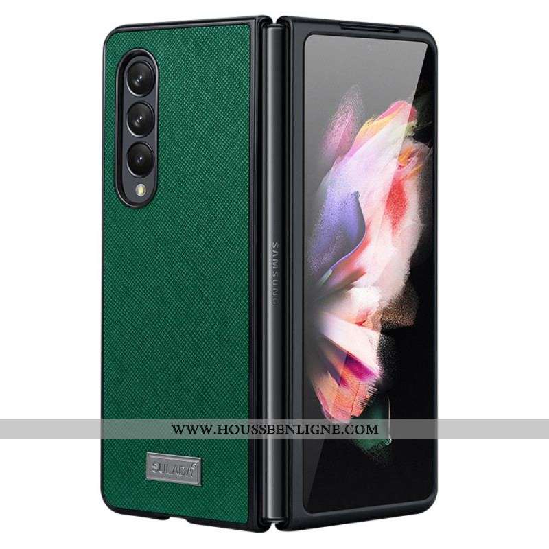 Coque Samsung Galaxy Z Fold 3 5G Simili Cuir Texturé SULADA