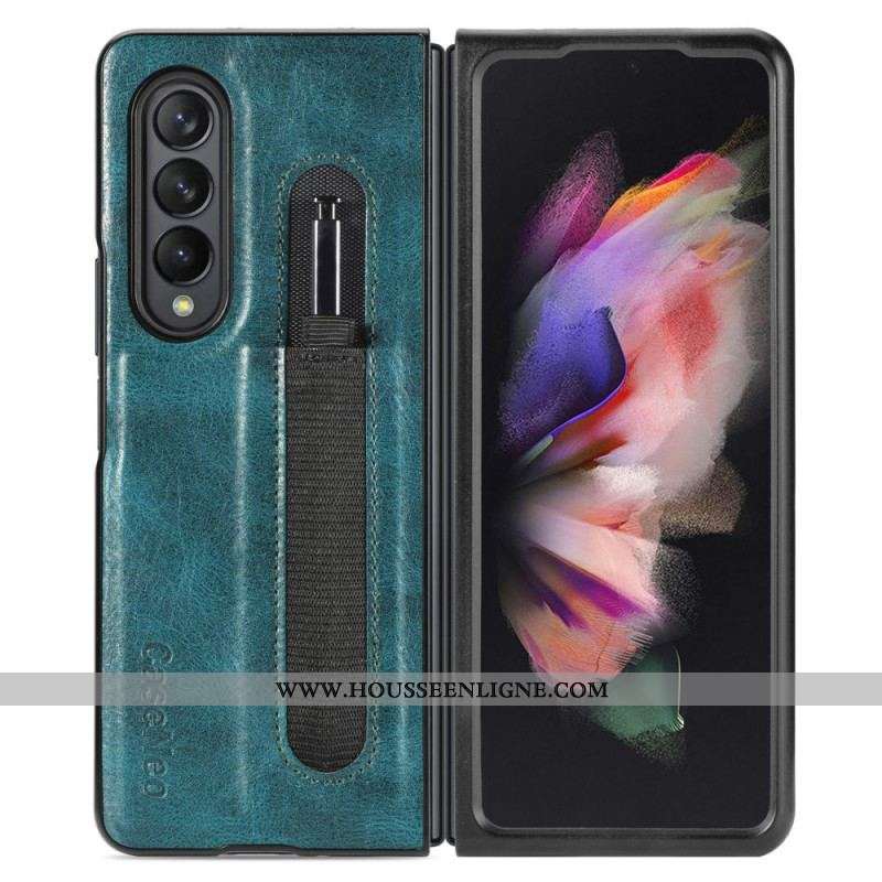 Coque Samsung Galaxy Z Fold 3 5G Style Cuir Porte-Stylet CASENEO
