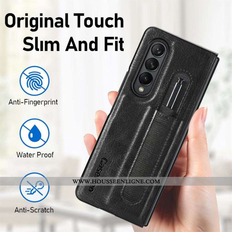 Coque Samsung Galaxy Z Fold 3 5G Style Cuir Porte-Stylet CASENEO
