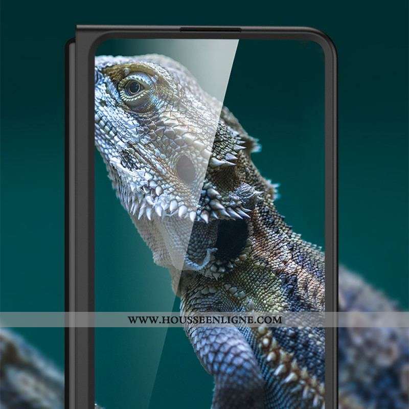 Coque Samsung Galaxy Z Fold 3 5G Texturée Support et Protecteur Écran GKK