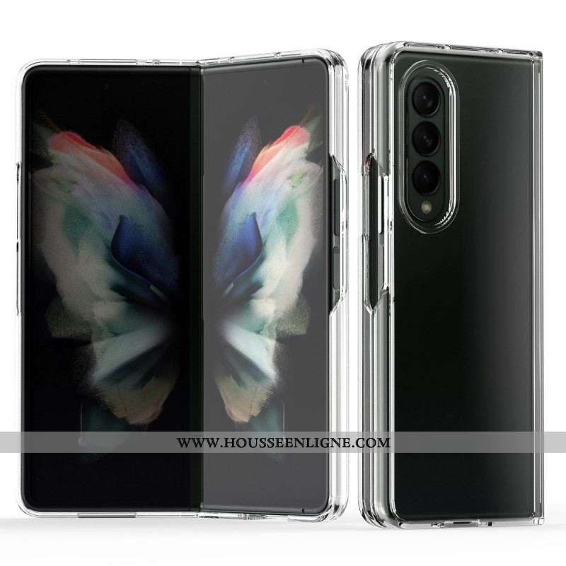 Coque Samsung Galaxy Z Fold 3 5G Transparente Rebords Colorés
