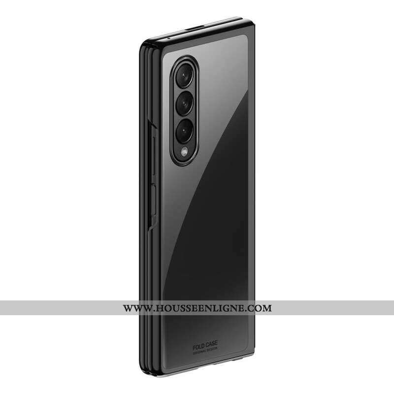 Coque Samsung Galaxy Z Fold 3 5G Transparente Rebords Métallisés