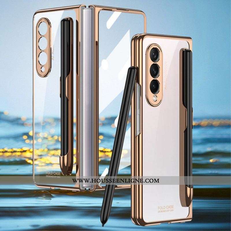 Coque Samsung Galaxy Z Fold 3 5G Transparente avec Porte-Stylet GKK