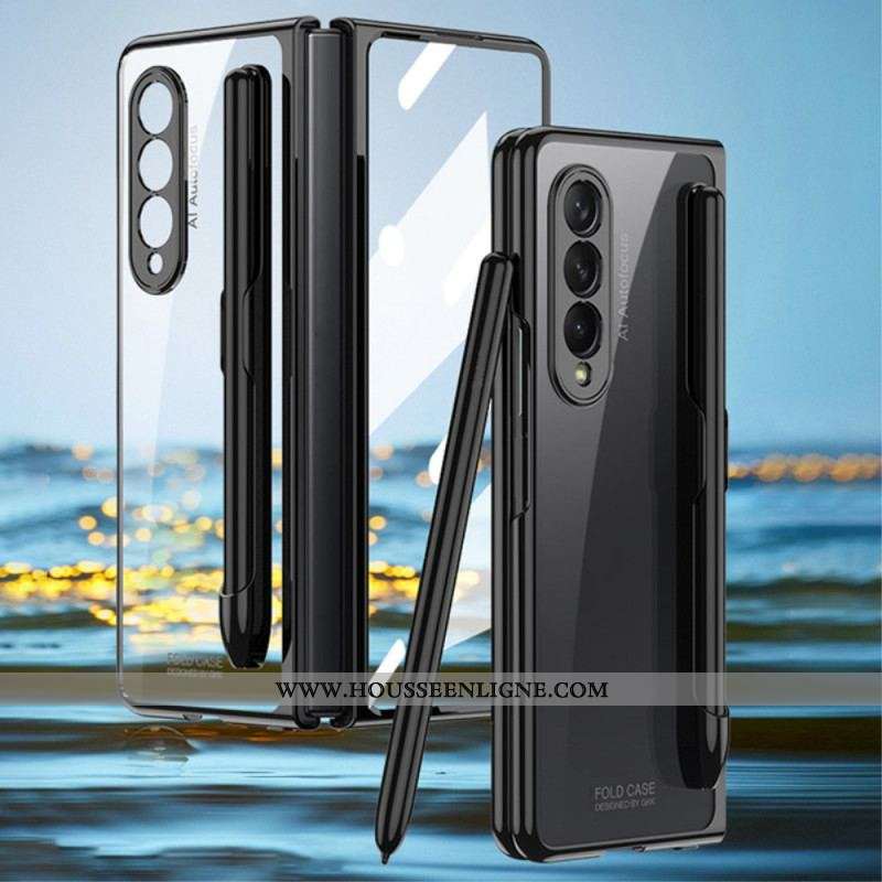 Coque Samsung Galaxy Z Fold 3 5G Transparente avec Porte-Stylet GKK