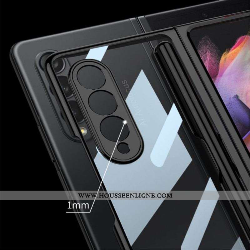 Coque Samsung Galaxy Z Fold 3 5G Transparente avec Porte-Stylet GKK