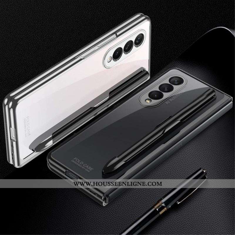 Coque Samsung Galaxy Z Fold 3 5G Transparente avec Porte-Stylet GKK