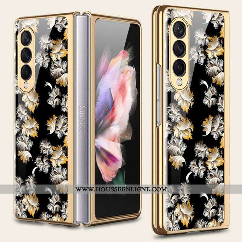 Coque Samsung Galaxy Z Fold 3 5G Verre Trempé Florale