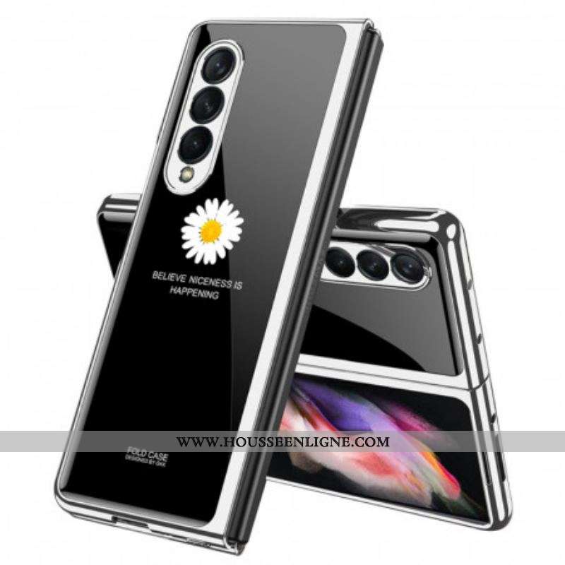 Coque Samsung Galaxy Z Fold 3 5G Verre Trempé Marguerite GKK