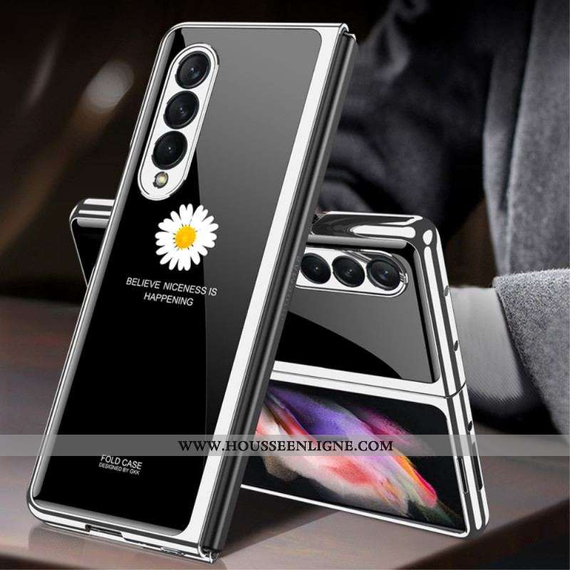 Coque Samsung Galaxy Z Fold 3 5G Verre Trempé Marguerite GKK