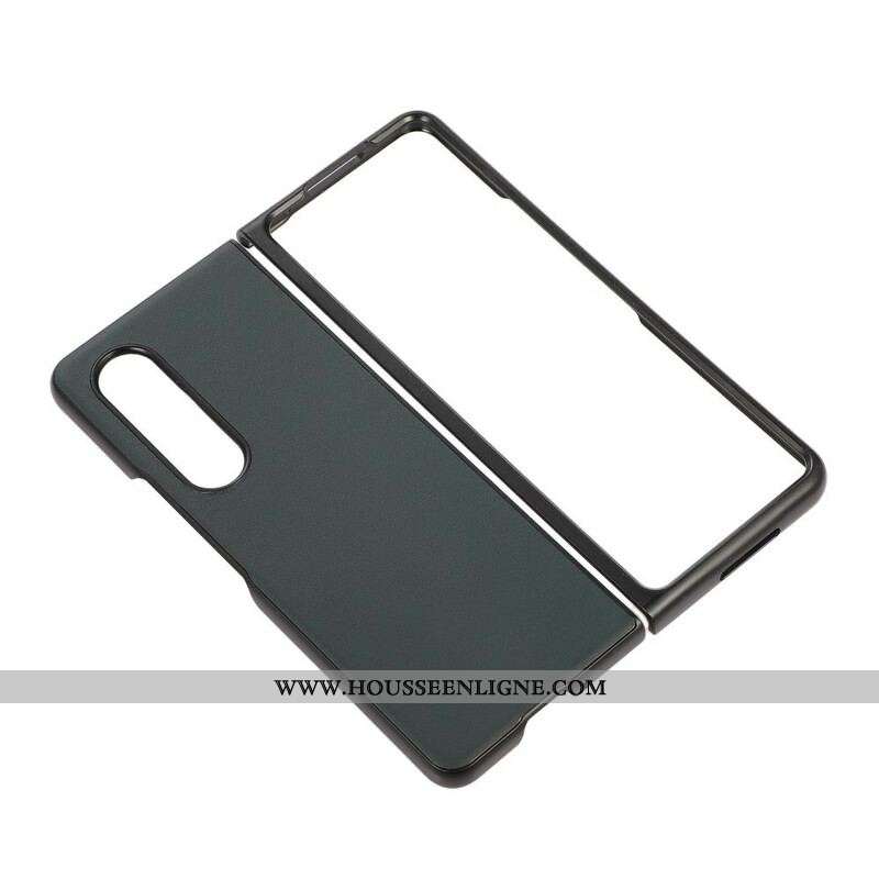 Coque Samsung Galaxy Z Fold 3 5G Véritable Cuir Design