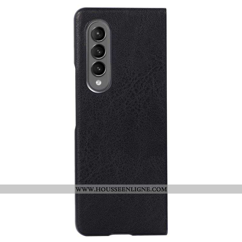 Coque Samsung Galaxy Z Fold 4 Bicolore Simili Cuir Texturée