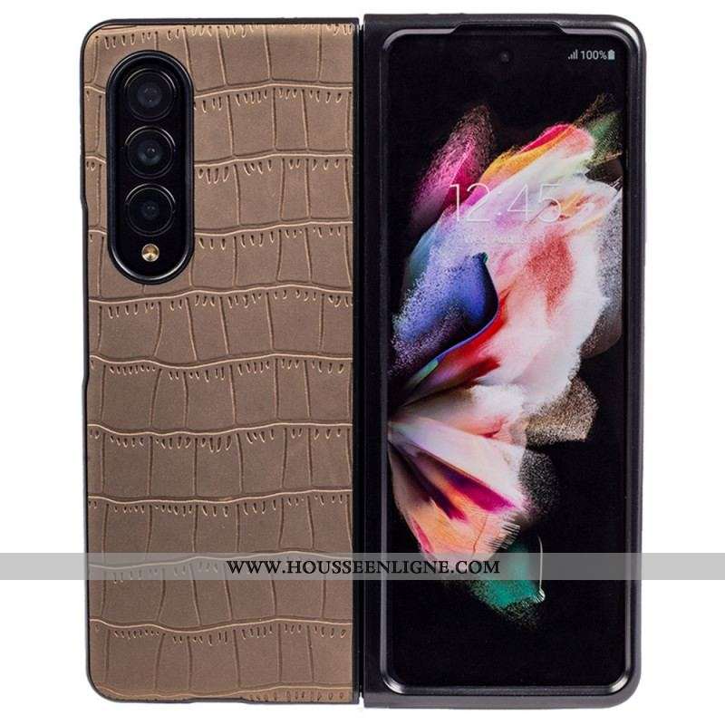 Coque Samsung Galaxy Z Fold 4 Relief Croco