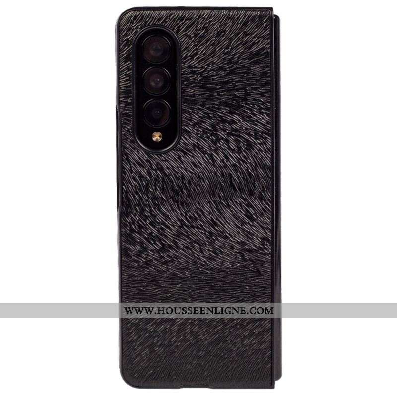 Coque Samsung Galaxy Z Fold 4 Relief Fourrure