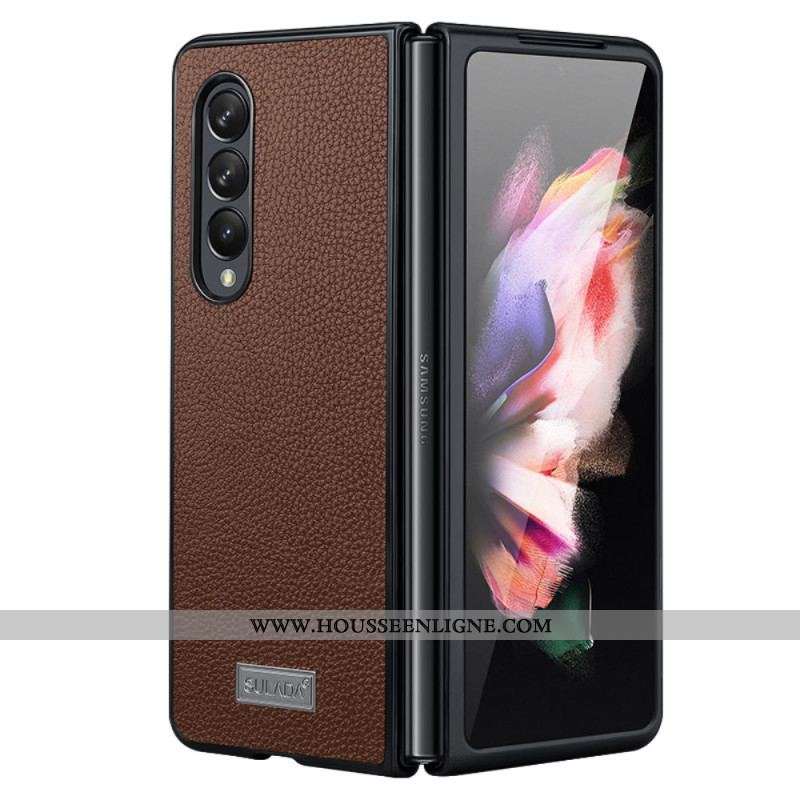 Coque Samsung Galaxy Z Fold 4 SULADA Simili Cuir Litchi