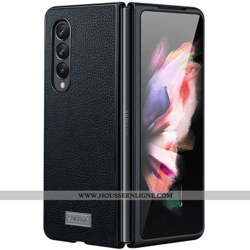 Coque Samsung Galaxy Z Fold 4 SULADA Simili Cuir Litchi
