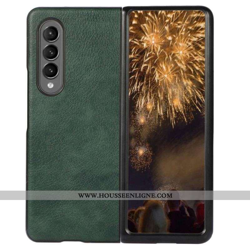 Coque Samsung Galaxy Z Fold 4 Simili Cuir Classique