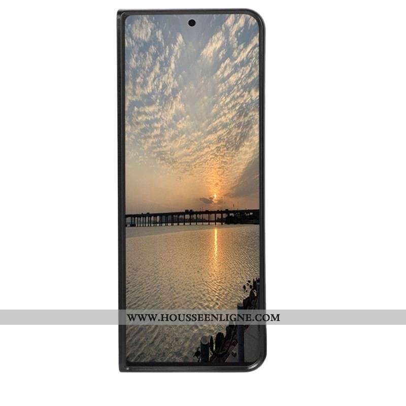 Coque Samsung Galaxy Z Fold 4 Simili Cuir Croco