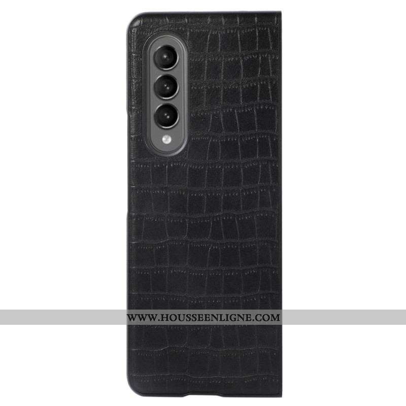 Coque Samsung Galaxy Z Fold 4 Simili Cuir Croco