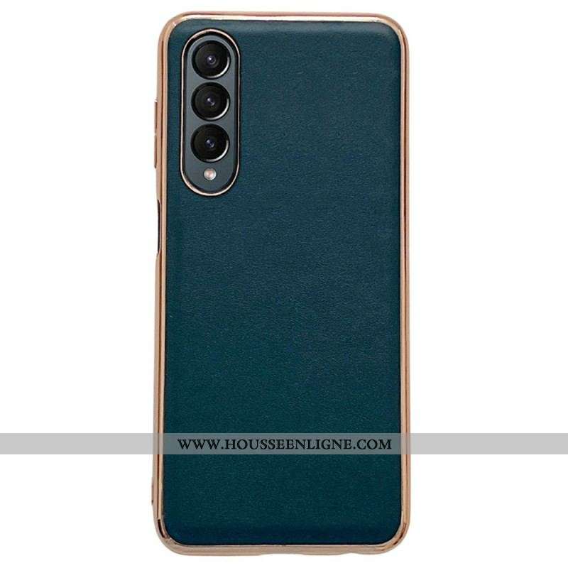 Coque Samsung Galaxy Z Fold 4 Simili Cuir Premium Uni