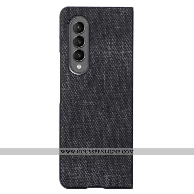 Coque Samsung Galaxy Z Fold 4 Simili Cuir Tissé