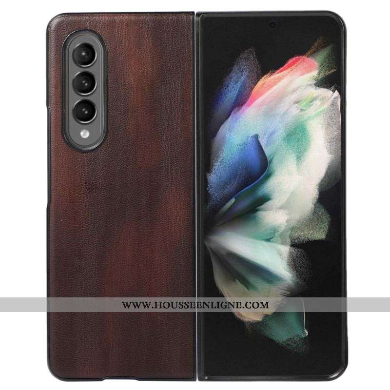 Coque Samsung Galaxy Z Fold 4 Simili Cuir Vieilli