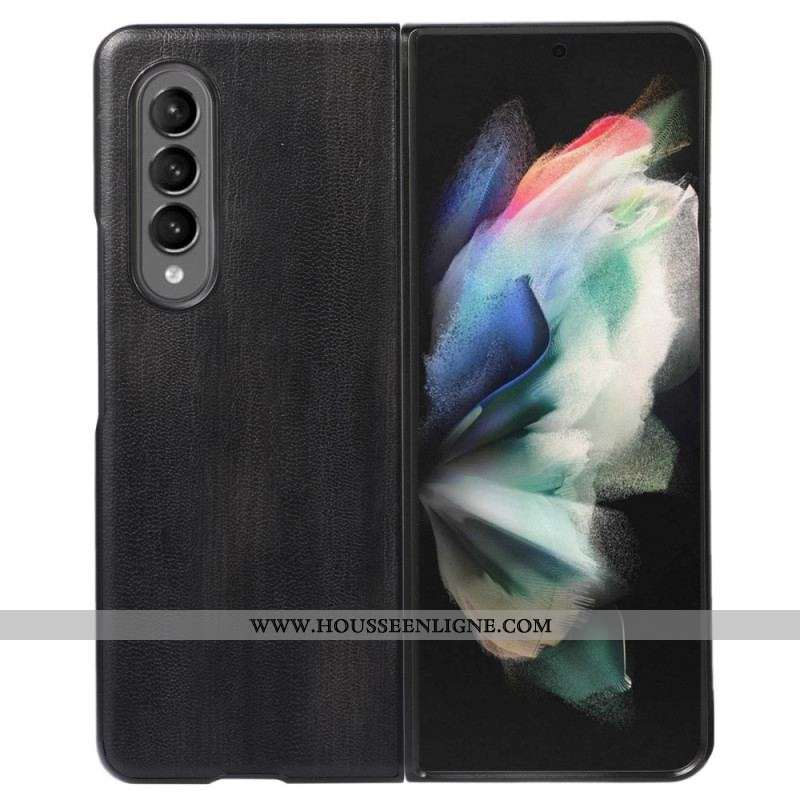 Coque Samsung Galaxy Z Fold 4 Simili Cuir Vieilli