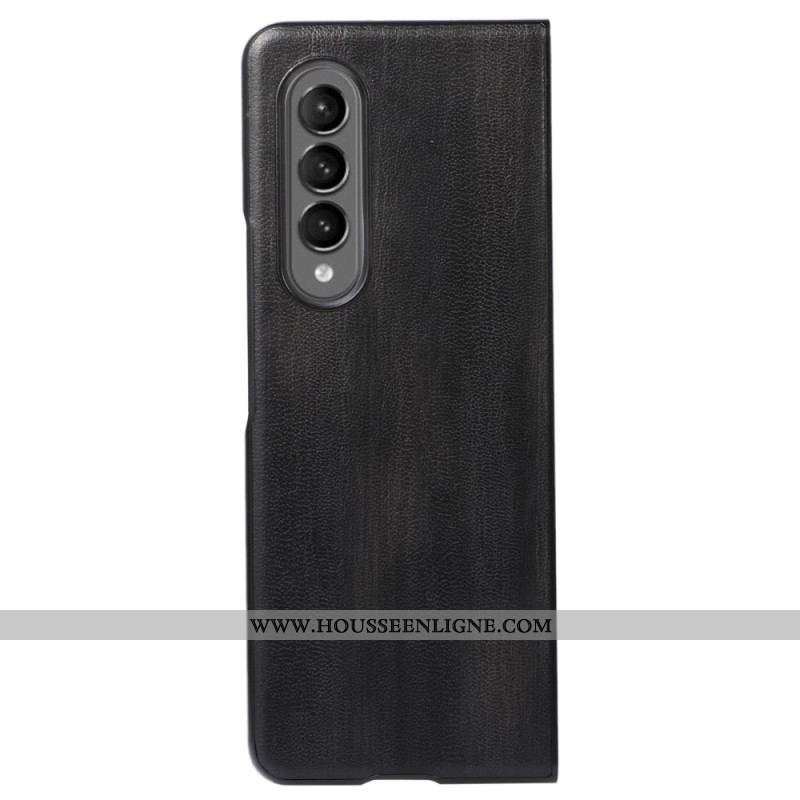 Coque Samsung Galaxy Z Fold 4 Simili Cuir Vieilli