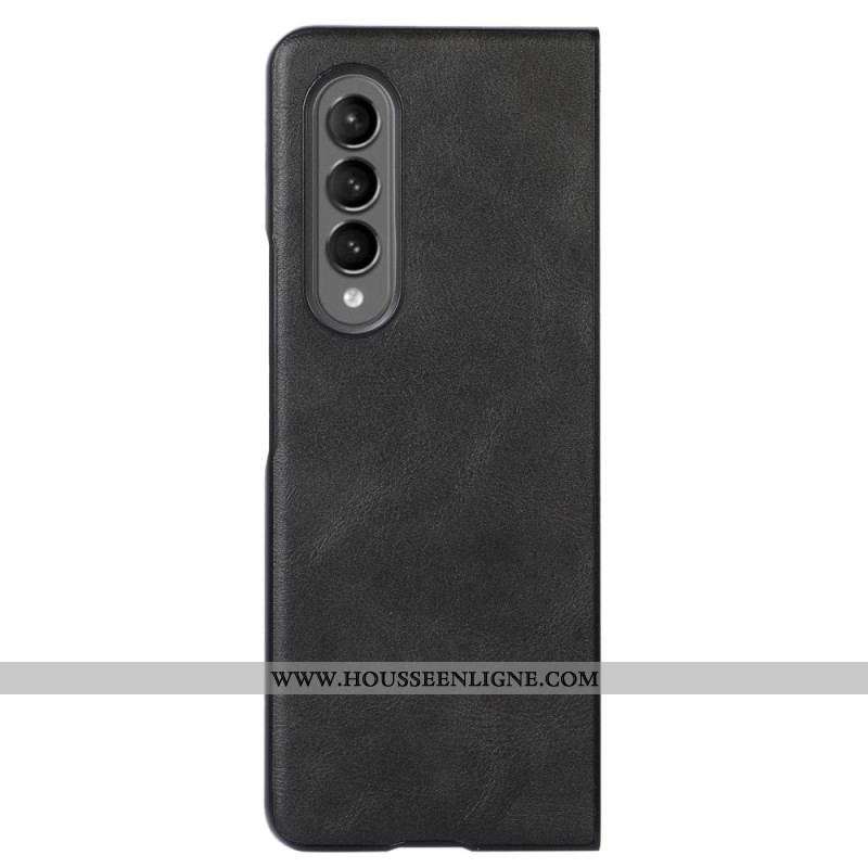 Coque Samsung Galaxy Z Fold 4 Texture Simili Cuir Classique