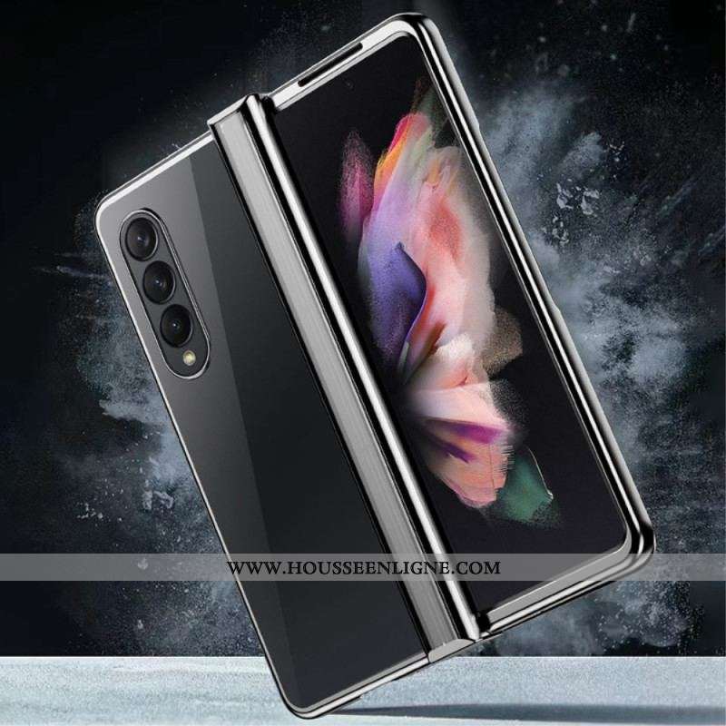 Coque Samsung Galaxy Z Fold 4 Transparente Métallisée à Charnière