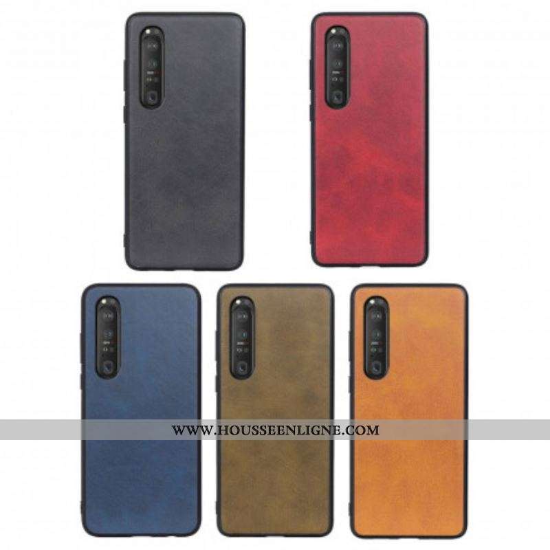 Coque Sony Xperia 1 III Effet Cuir