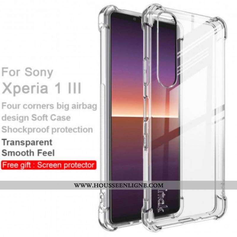 Coque Sony Xperia 1 III Transparente avec Film Écran IMAK