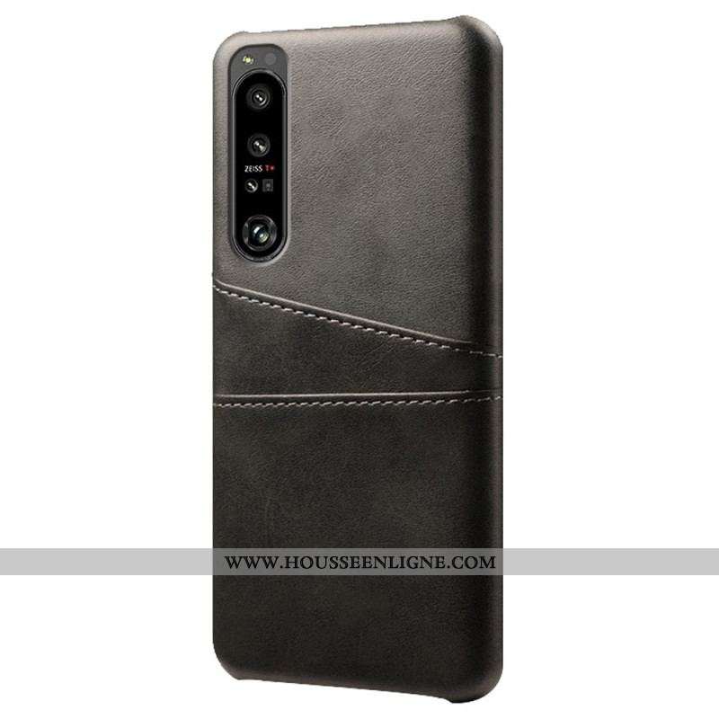Coque Sony Xperia 1 IV Effet Cuir Porte-Cartes