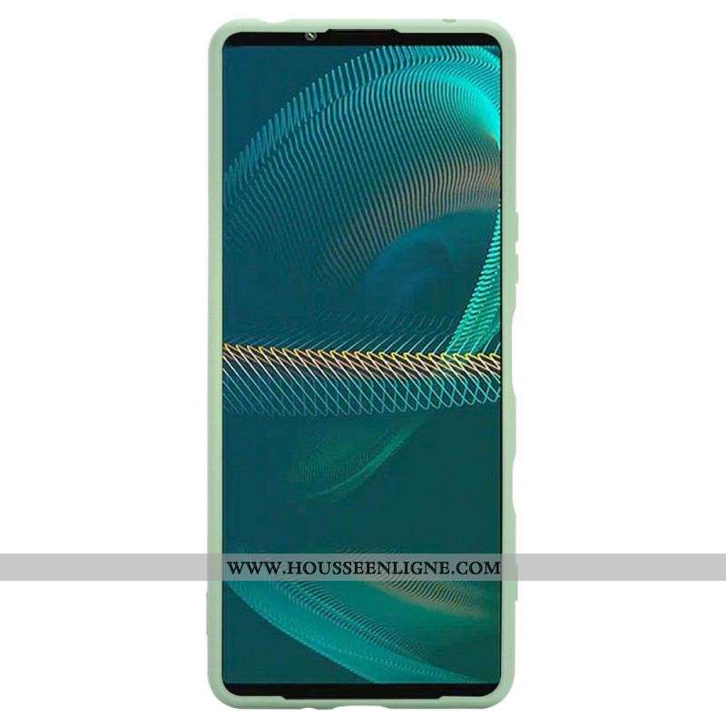 Coque Sony Xperia 1 IV Silicone Liquide à Lanière