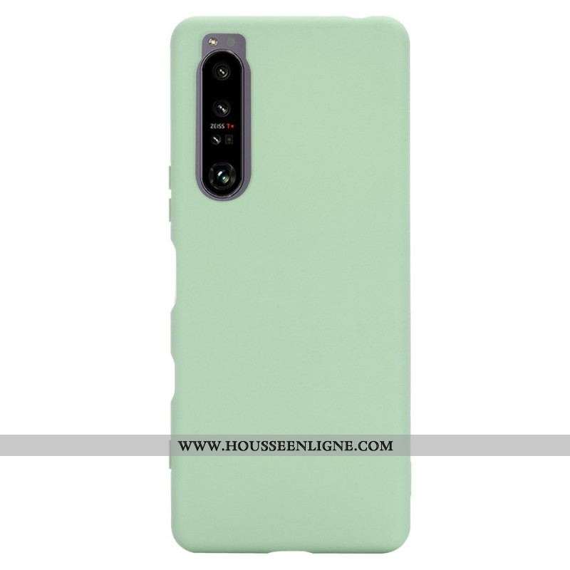 Coque Sony Xperia 1 IV Silicone Liquide à Lanière