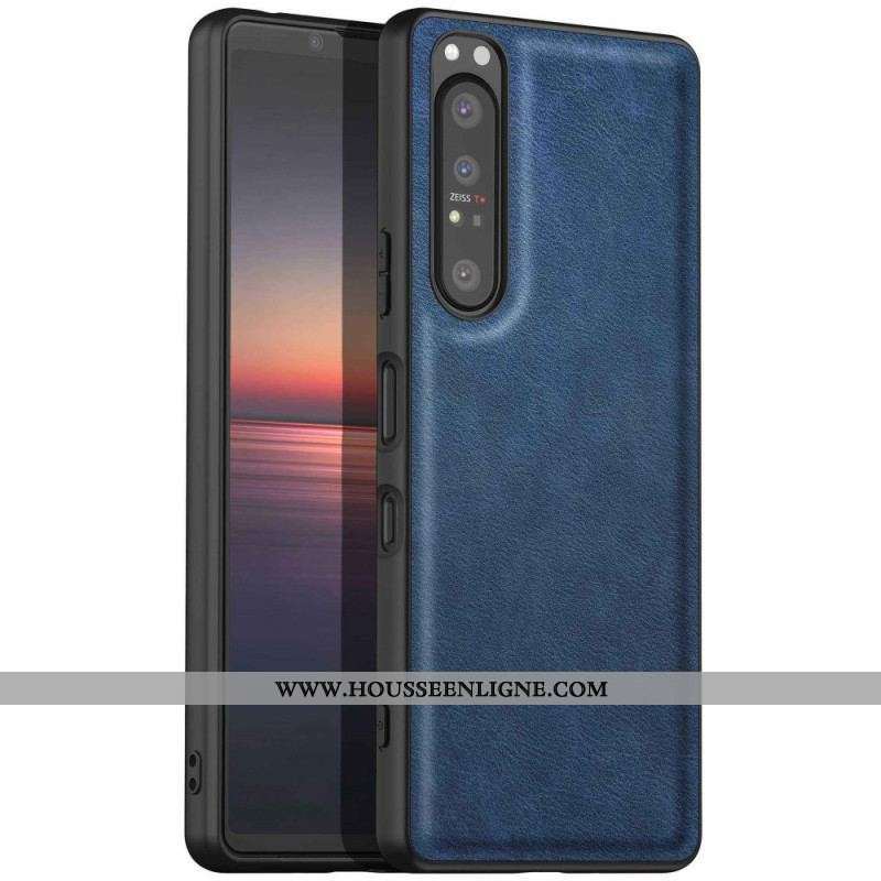 Coque Sony Xperia 1 IV Simili Cuir