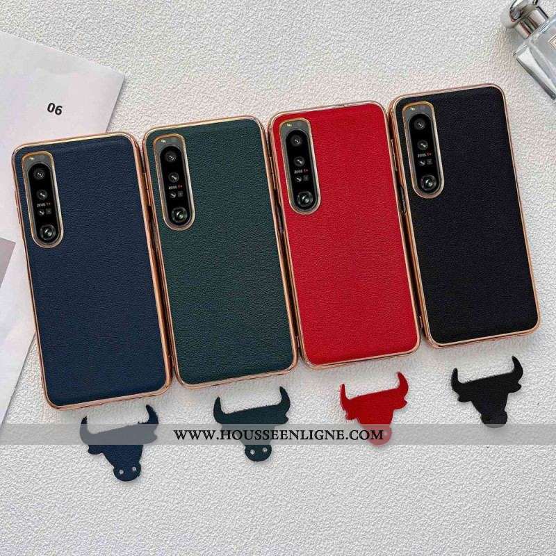 Coque Sony Xperia 1 IV Vrai Cuir