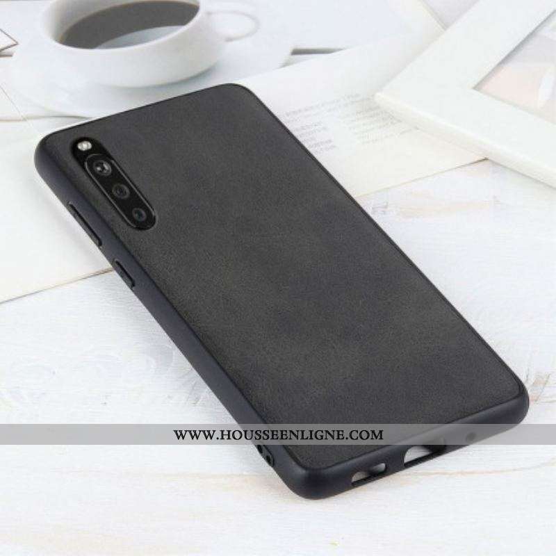 Coque Sony Xperia 10 III Effet Cuir