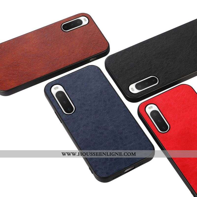 Coque Sony Xperia 10 IV Effet Cuir