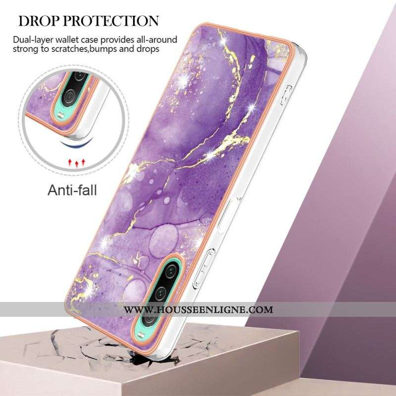 Coque Sony Xperia 10 IV Marbre Coloré