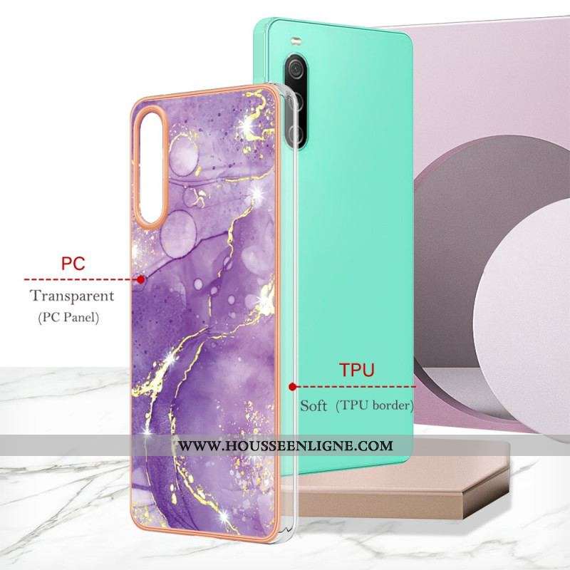 Coque Sony Xperia 10 IV Marbre Coloré