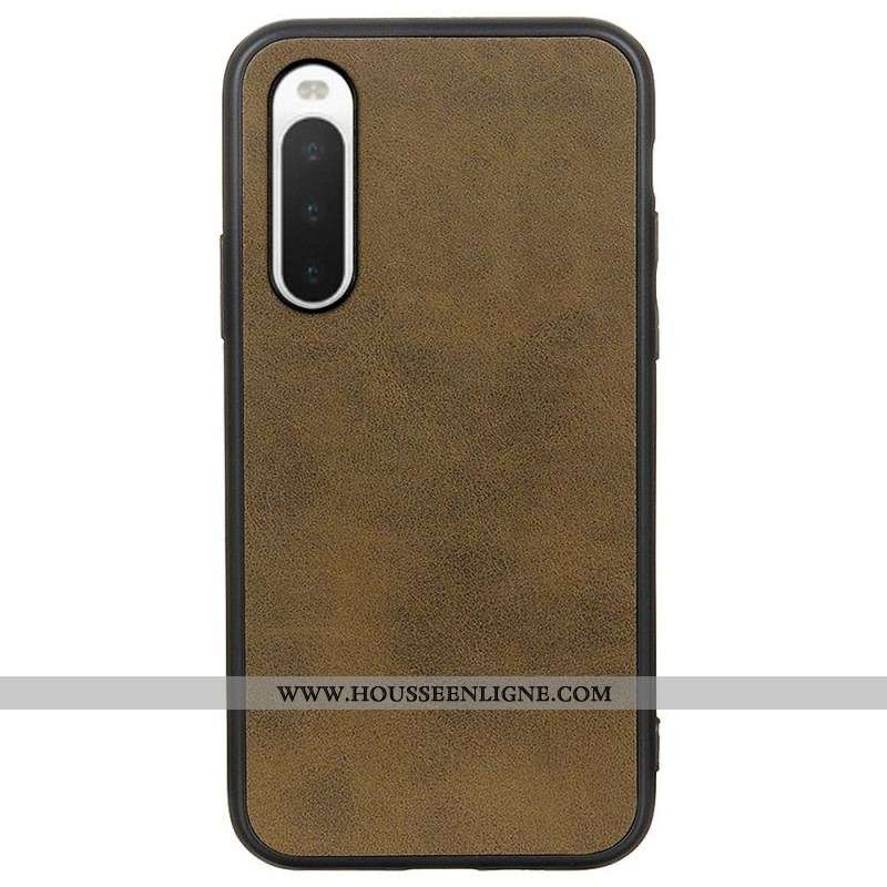 Coque Sony Xperia 10 IV Simili Cuir Texturé