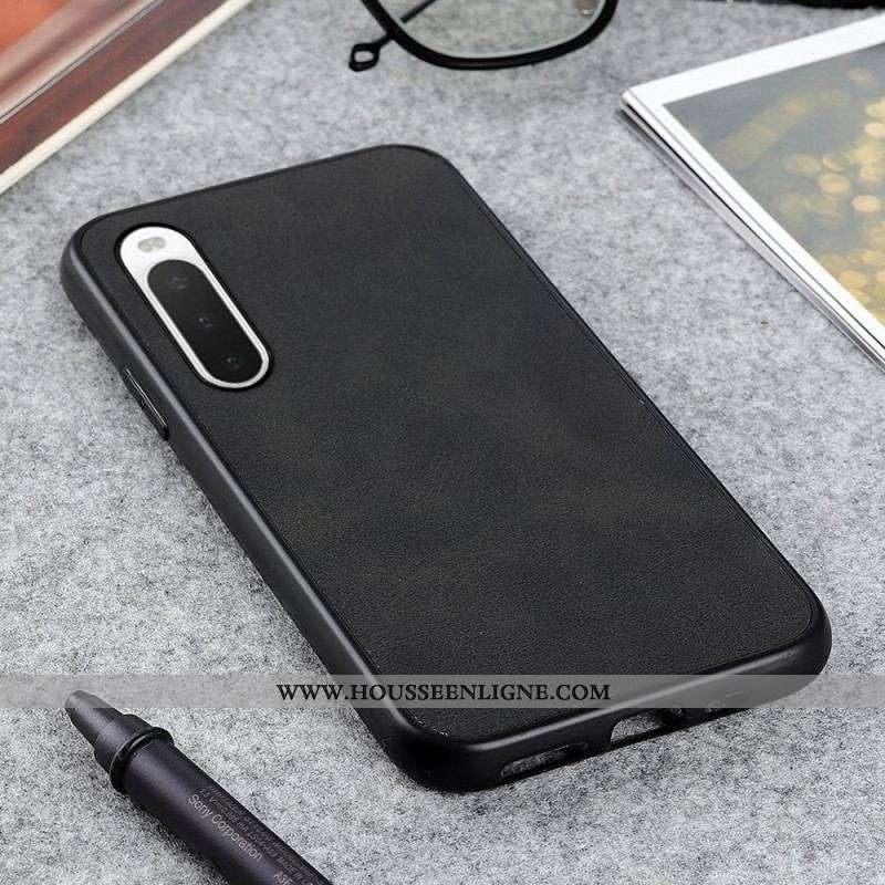 Coque Sony Xperia 10 IV Simili Cuir Texturé