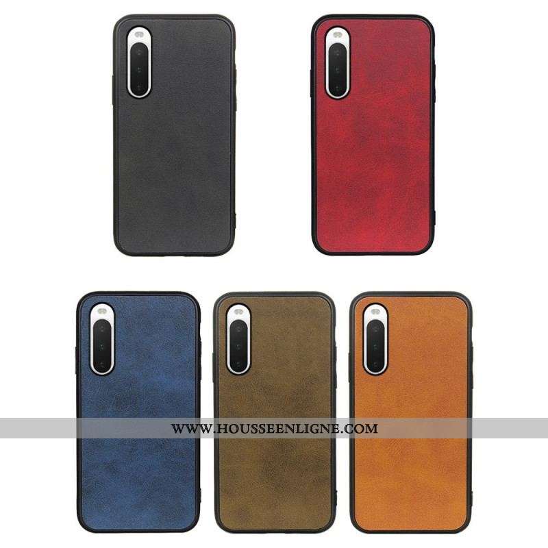 Coque Sony Xperia 10 IV Simili Cuir Texturé