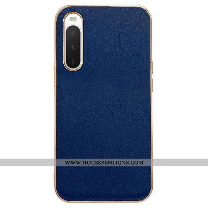 Coque Sony Xperia 10 IV Vrai Cuir