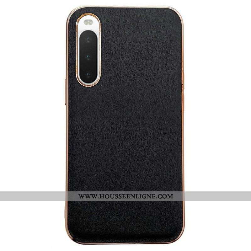 Coque Sony Xperia 10 IV Vrai Cuir