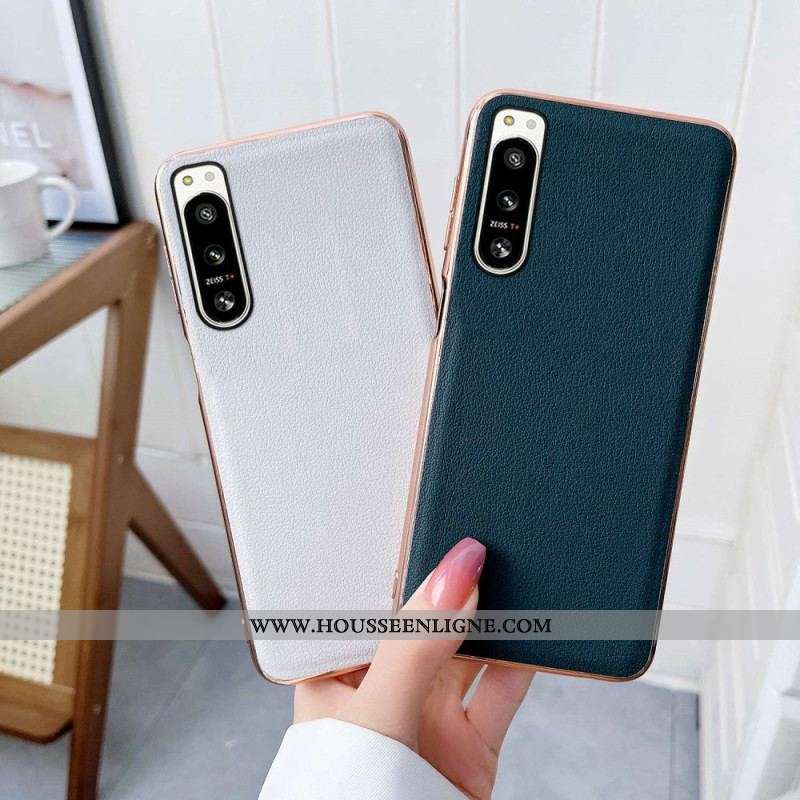 Coque Sony Xperia 5 IV Cuir Authentique