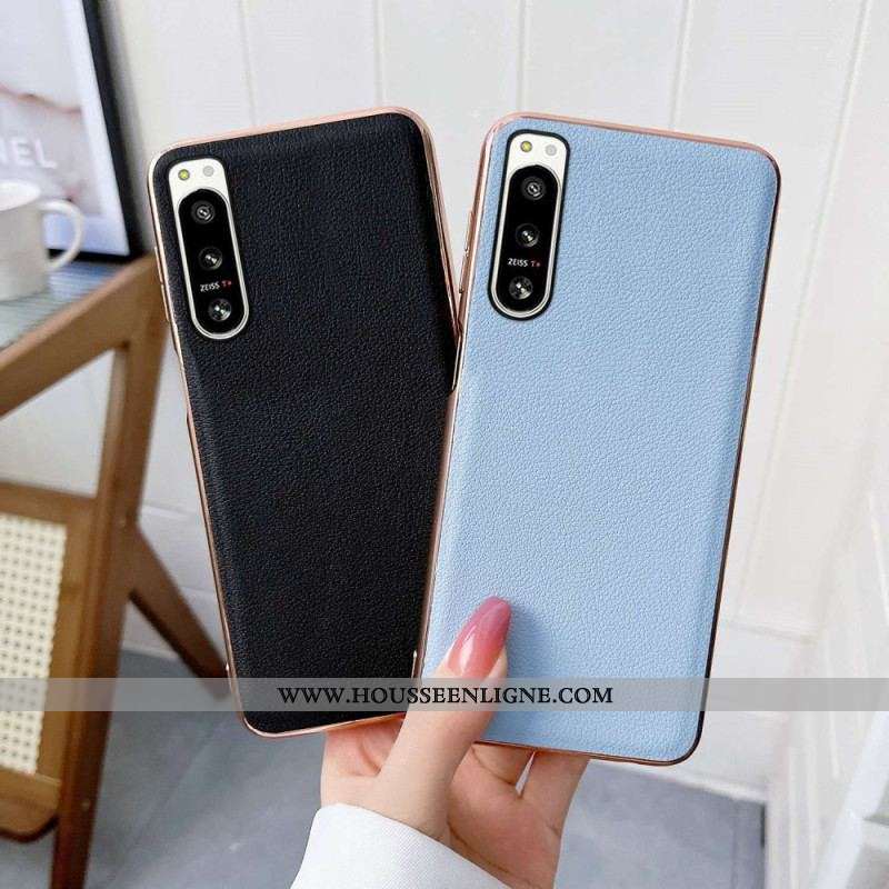 Coque Sony Xperia 5 IV Cuir Authentique