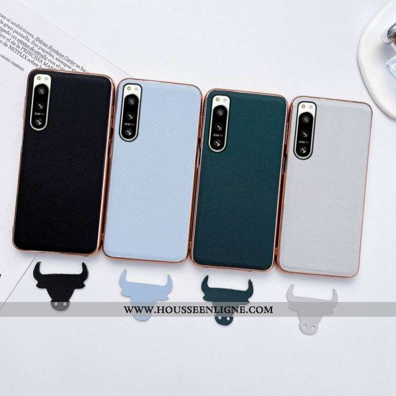 Coque Sony Xperia 5 IV Cuir Authentique