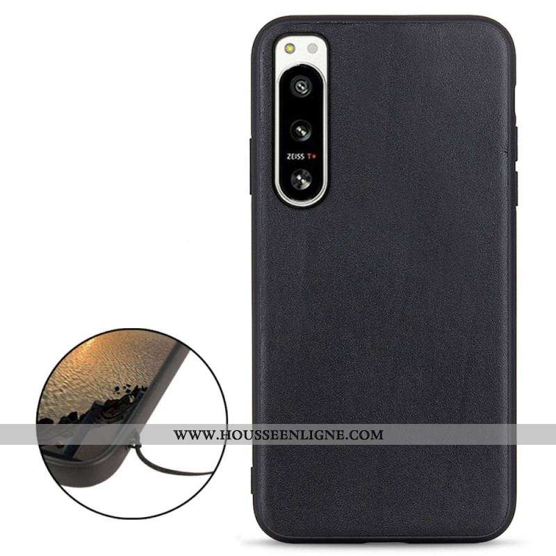 Coque Sony Xperia 5 IV Cuir