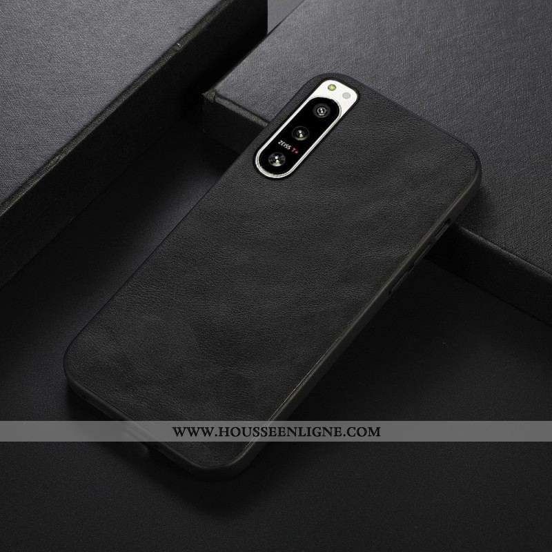 Coque Sony Xperia 5 IV Effet Cuir Look Raffiné